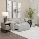 Slide Taupe Power Sofa Sleeper - Ornate Home