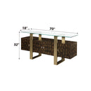 Mabyn Brown Console Cabinet - Ornate Home