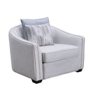 Mahler II Beige Chair w/ 2 Pillows - Ornate Home