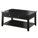 Malachi Black Coffee Table w/ Lift Top - Ornate Home