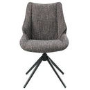 Malika Brown Swivel Side Chair (Set of 2) - Ornate Home