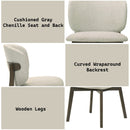 Mallin Gray/Walnut Side Chair (Set of 2) - Ornate Home