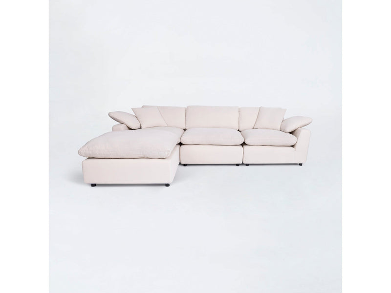 Manhattan Sand Linen Modular Sectional / 4pc - Cloud II - Ornate Home