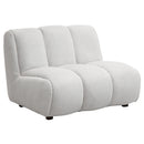 Manilla Ivory White Linen Chair - Ornate Home
