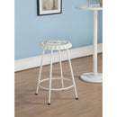 Mant White Stool (Set of 2) - Ornate Home