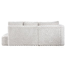 Manya Ivory Corduroy Sectional Sofa - Ornate Home