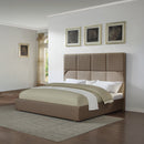 Marcelino Brown/Beige Eastern King Bed - Ornate Home