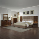 Marcelino Brown/Beige Eastern King Bed - Ornate Home