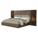 Marcelino Brown/Beige Eastern King Bed - Ornate Home