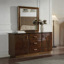 Marcelino Brown/Beige Mirror - Ornate Home