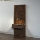 Marcelino Brown/Beige Nightstand w/ Wall Pier (EK) - Ornate Home
