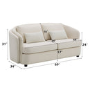 Mariko Beige Loveseat W/2 Pillows - Ornate Home