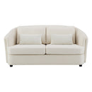 Mariko Beige Loveseat W/2 Pillows - Ornate Home