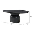 Marioly Ash Black Dining Table - Ornate Home