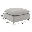 Marisa Beige Boucle Modular Ottoman - Ornate Home
