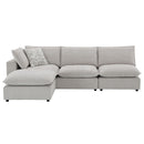 Marisa Beige Boucle Modular Ottoman - Ornate Home