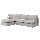 Marisa Beige Boucle Modular Ottoman - Ornate Home