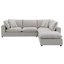 Marisa Beige Boucle Modular Ottoman - Ornate Home