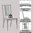 Marta Beige Linen & Natural Side Chair (Set of 2) - Ornate Home