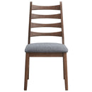 Mayah Dark Gray/Walnut Side Chair (Set of 2) - Ornate Home