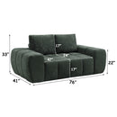 Medwin Green Loveseat in a Box - Ornate Home