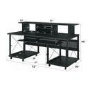 Megara Black Music Desk - Ornate Home