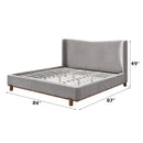 Melbourne Gray Eastern King Bed - Ornate Home