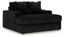 Midnight-Madness Onyx 4-Piece Sectional & Oversized Chaise - Ornate Home