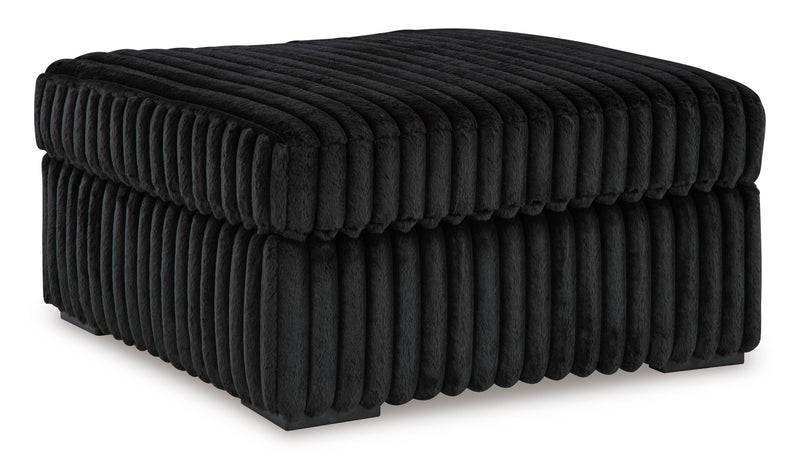 Midnight-Madness Onyx Corduroy 3-Piece Symmetrical Sectional (Online Special Price) - Ornate Home