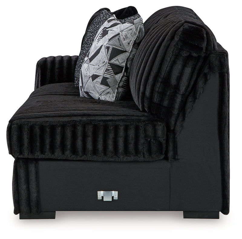 Midnight-Madness Onyx Corduroy Modular Sectional Units - Create your own Style - Ornate Home