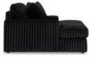 Midnight-Madness Onyx Corduroy Oversized Chaise - Ornate Home
