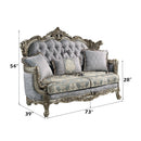 Miliani Antique Bronze Loveseat W/3 Pillows - Ornate Home