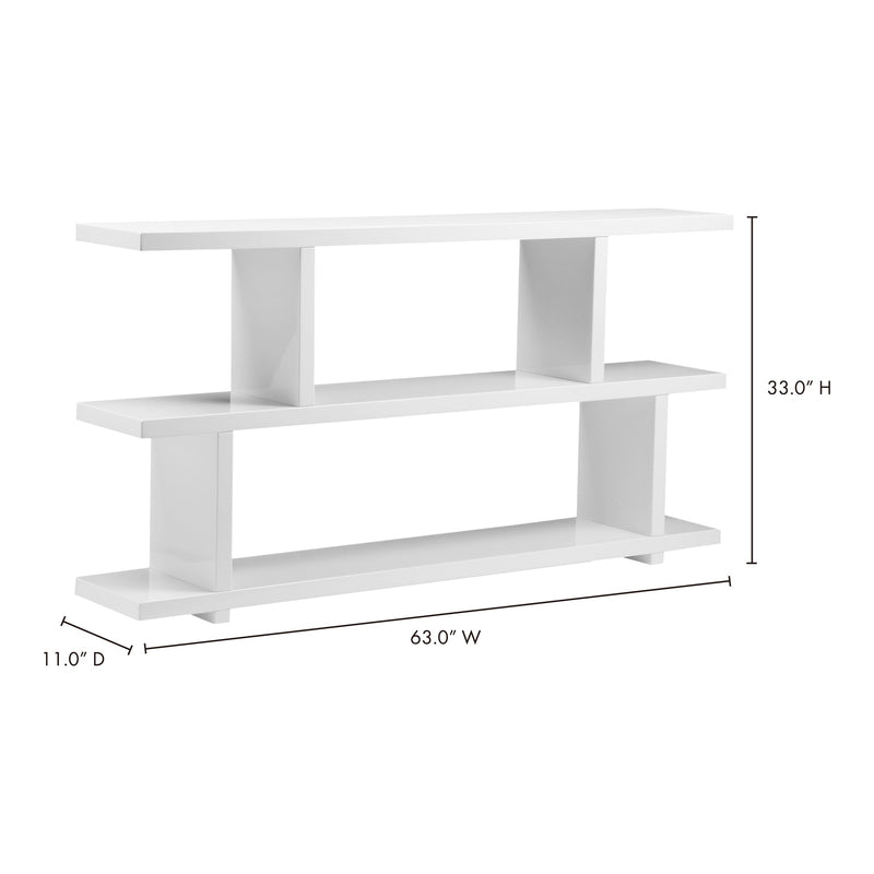 Miri White Small Shelf - Ornate Home