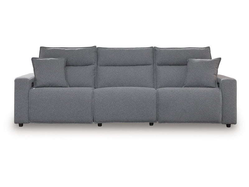 Modmax Salt and Pepper 3-Piece Power Reclining Sectional - Ornate Home