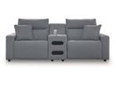 Modmax Salt and Pepper 3-Piece Power Reclining Sectional - Ornate Home