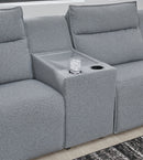 Modmax Salt and Pepper 5-Piece Power Reclining Sectional - Ornate Home