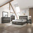 Naima Gray Eastern King Bed - Ornate Home