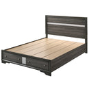 Naima Gray Eastern King Bed - Ornate Home