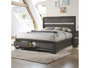 Naima Gray Eastern King Bed - Ornate Home