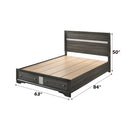Naima Gray Queen Bed - Ornate Home