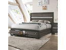 Naima Gray Queen Bed - Ornate Home