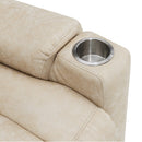 Nairi Ivory Power Recliner w/ Lift, Heating & Massage - Ornate Home