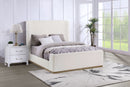 Nala Cream Queen Upholstered Sleigh Bed - Ornate Home