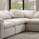 Naveen Ivory Modular - Wedge W/Pillow - Ornate Home