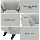 Nayeli Light Gray Boucle Chair - Ornate Home