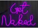 Neon Get Naked Wall Art - Ornate Home
