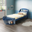 Neptune II Gray/Navy Twin Bed - Ornate Home