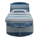 Neptune II Gray/Navy Twin Bed - Ornate Home