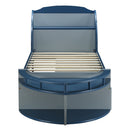 Neptune II Gray/Navy Twin Bed - Ornate Home