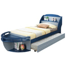 Neptune II Gray/Navy Twin Bed - Ornate Home